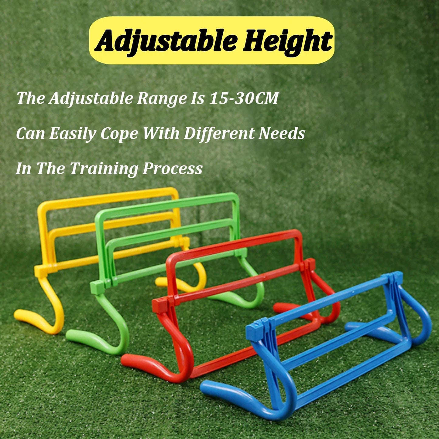 Agility Speed Training Soccer Equipment Adjustable Height Hurdle Foldable Soccer Obstacle Racks for Outdoor Exercise Ladder Rack