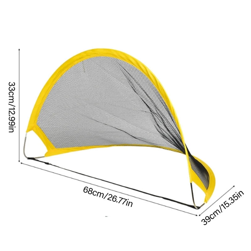 Soccer Football Outdoor Training Net Kids Foldable Football Goals Net Youth Soccer Goal Training Equipment Easy to Use