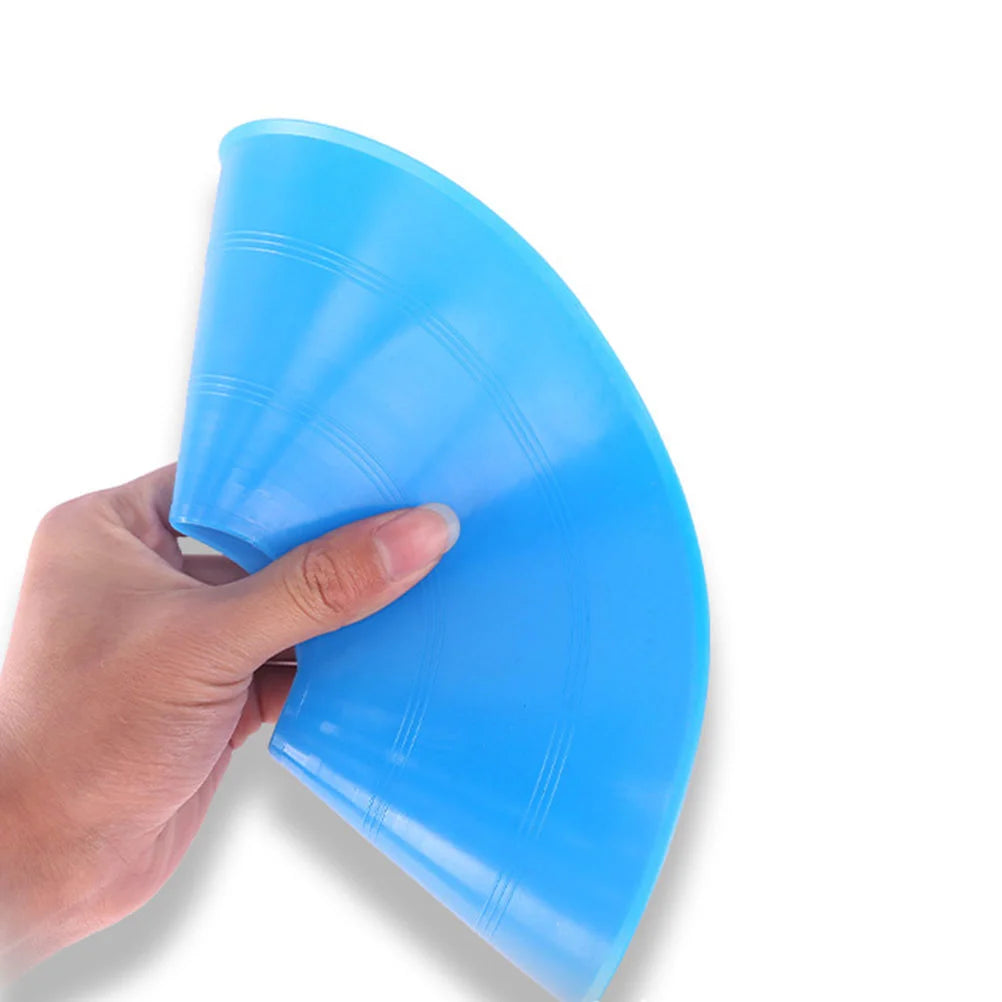 25 Pcs Round Mouth Sign Plate Soccer Training Obstacle Sports Disc Football Cone Pe Outdoor Fitness