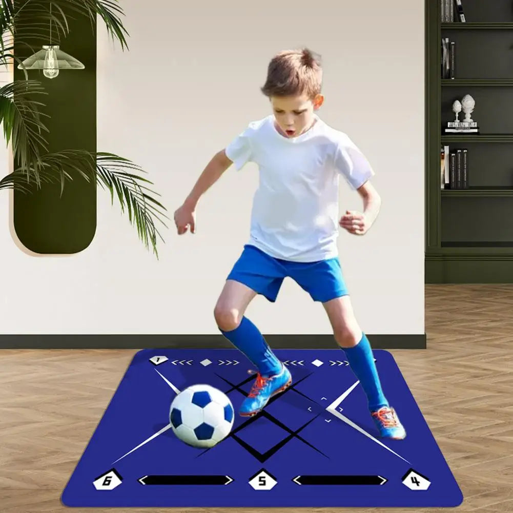 Dribbling Skills Enhancement Mat Soccer Footstep Training Mat for Ball Control Improvement Agility Enhancement for to for Speed