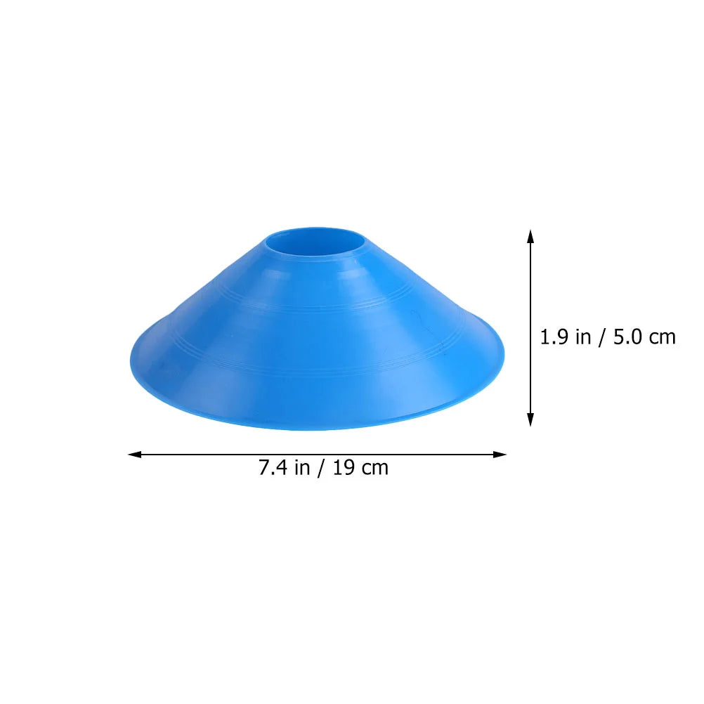 25 Pcs Round Mouth Sign Plate Soccer Training Obstacle Sports Disc Football Cone Pe Outdoor Fitness