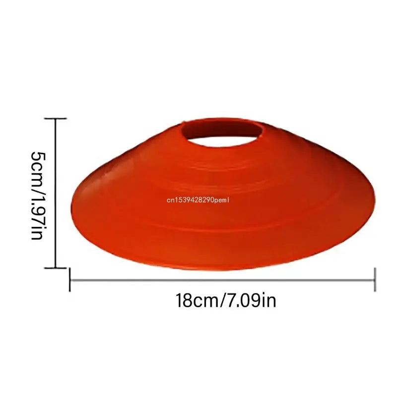10Pcs Soccer Disc Cones Agility Soccer Cones with Plastic Brackets for Football, Basketball Sports Training Accessories
