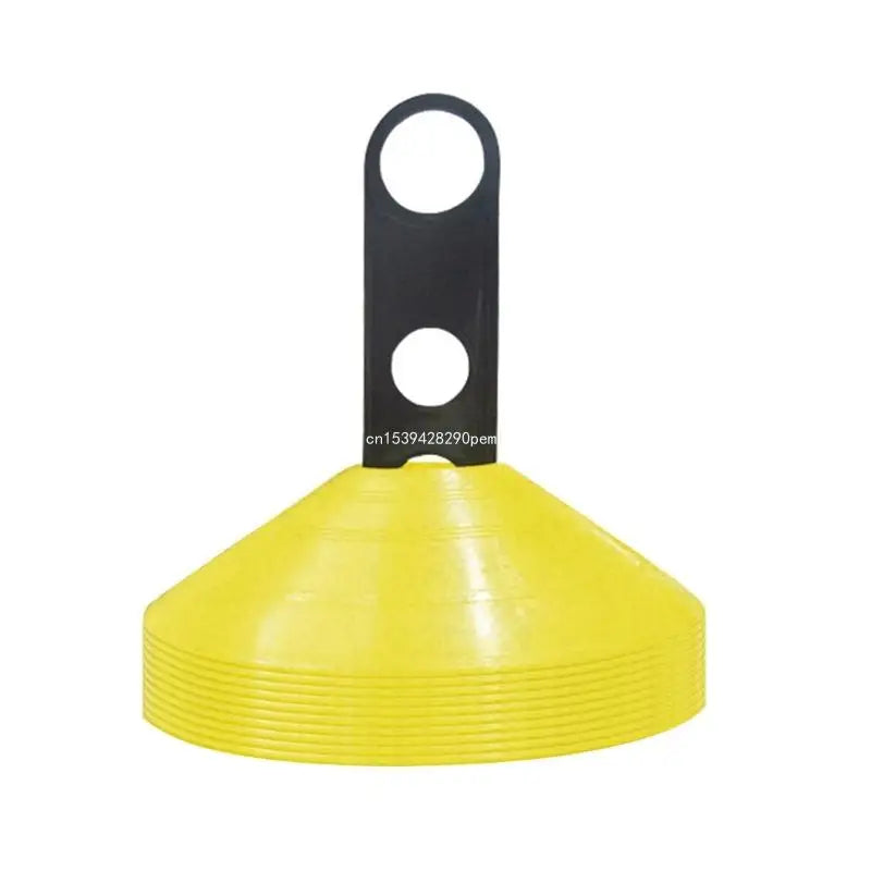 10Pcs Soccer Disc Cones Agility Soccer Cones with Plastic Brackets for Football, Basketball Sports Training Accessories