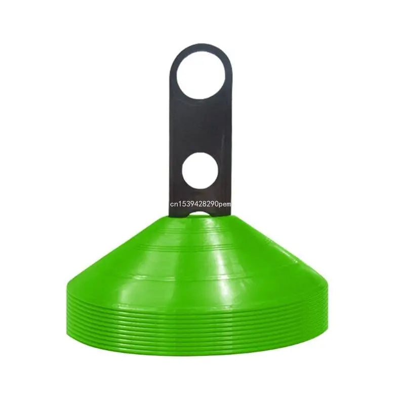 10Pcs Soccer Disc Cones Agility Soccer Cones with Plastic Brackets for Football, Basketball Sports Training Accessories