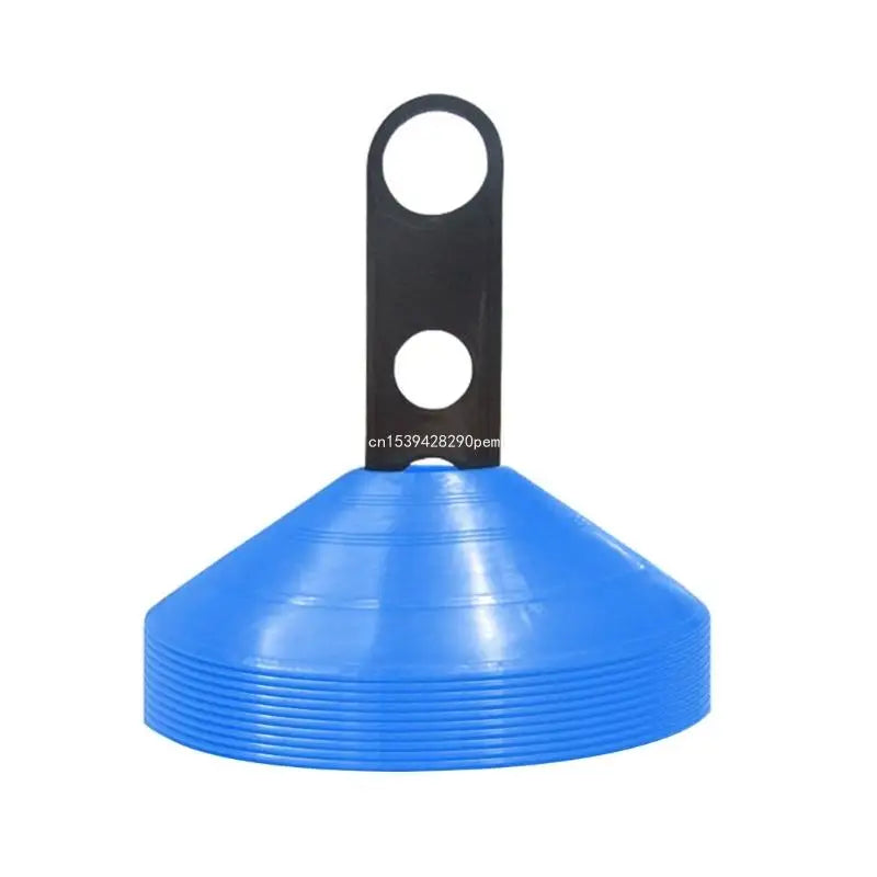 10Pcs Soccer Disc Cones Agility Soccer Cones with Plastic Brackets for Football, Basketball Sports Training Accessories