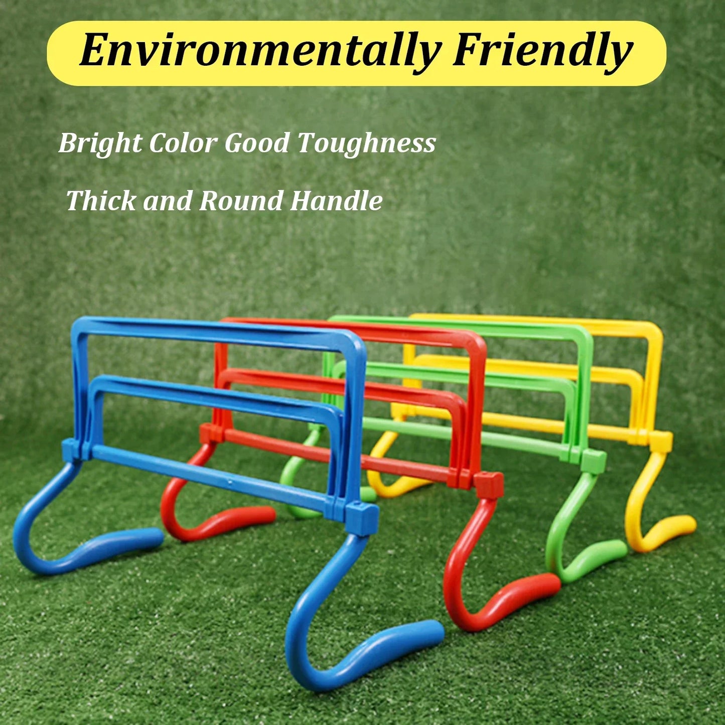 Agility Speed Training Soccer Equipment Adjustable Height Hurdle Foldable Soccer Obstacle Racks for Outdoor Exercise Ladder Rack