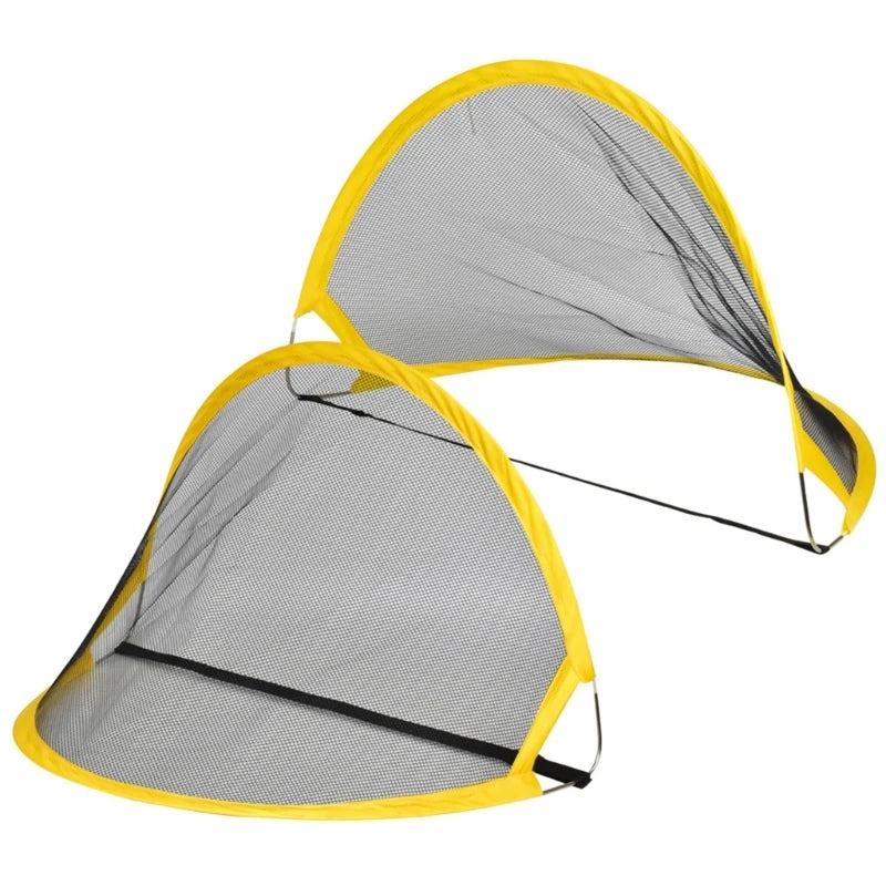 Soccer Football Outdoor Training Net Kids Foldable Football Goals Net Youth Soccer Goal Training Equipment Easy to Use