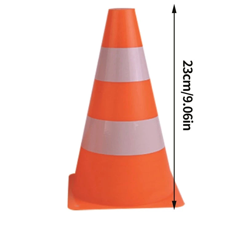 23CM Soccer Training Cones Pressure Resistant Marker Discs for Outdoor Football Basketball Reflective Road Cone Parking Pile
