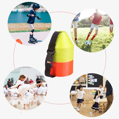 10x/Set Soccer Cones with Holder Mark Disk Agility Drills Cones Multi-Sport Training Space Cones for Sports Basketball 24BD