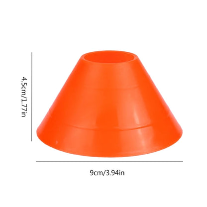 10x/Set Soccer Cones with Holder Mark Disk Agility Drills Cones Multi-Sport Training Space Cones for Sports Basketball 24BD