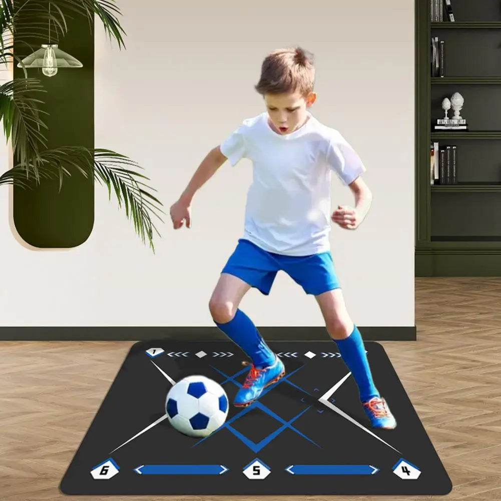Dribbling Skills Enhancement Mat Soccer Footstep Training Mat for Ball Control Improvement Agility Enhancement for to for Speed