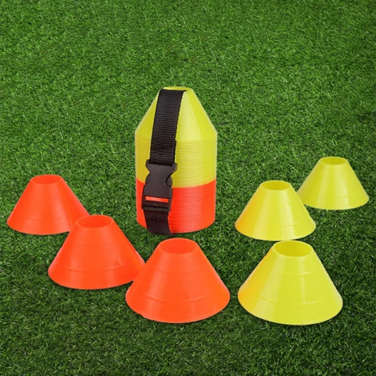 10x/Set Soccer Cones with Holder Mark Disk Agility Drills Cones Multi-Sport Training Space Cones for Sports Basketball 24BD