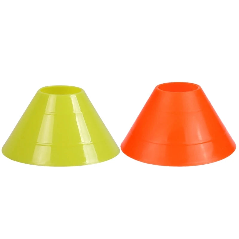 10x/Set Soccer Cones with Holder Mark Disk Agility Drills Cones Multi-Sport Training Space Cones for Sports Basketball 24BD